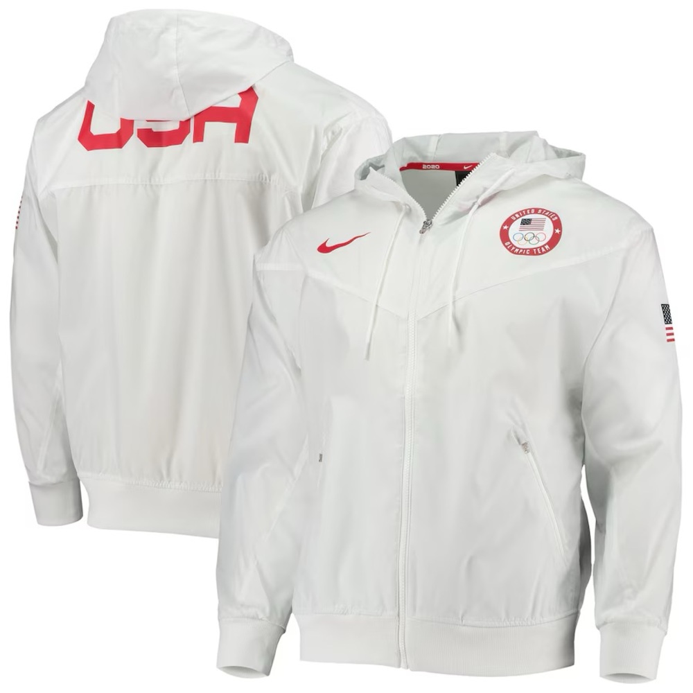Nike Team USA Olympic Team Windrunner Woven Jacket - White